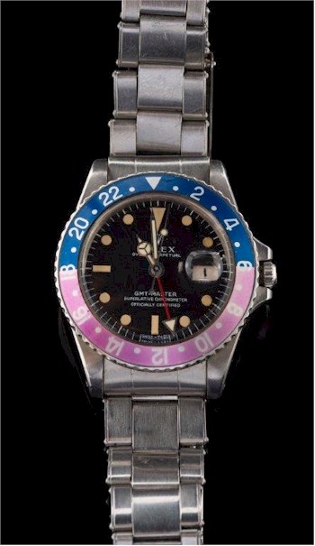 Rolex: A gentleman's stainless steel 'Rolex Oyster Perpetual GMT Master Superlative Chronometer Officially Certified' wristwatch.