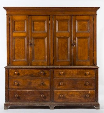 The Nye Collection also includes this 19th Century grained pine housekeeper's cupboard (FS22/1136) with a pre-sale estimate of
        £600-£800.
