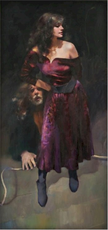 The painter with Karen by Robert Lenkiewicz (FS22/354) - one of 26 paintings by the Plymouth artist - is expected to realise between £20,000 and £30,000.