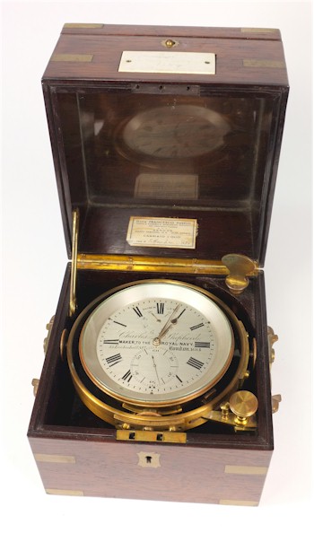 A Charles Shepherd chronometer (MA14/89) that will be offered in the Maritime Sale in Exeter with Live Online Bidding in June 2014.