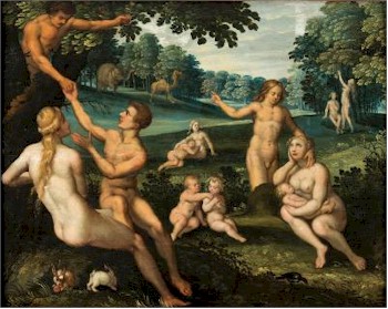 A 17th Century Flemish School painting entitled 'An allegory of the garden of Eden' (FS23/274) is inviting bids of £3,000-£5,000.