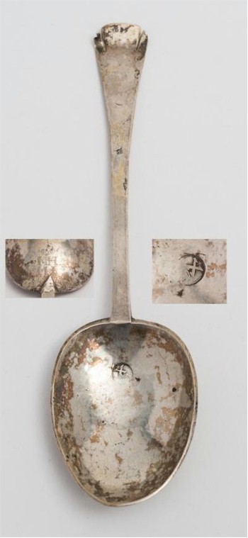 An Exeter Silver Trefid Spoon (FS27/131) has local interest being auctioned in the city in which it was originally crafted 
     in 1673.