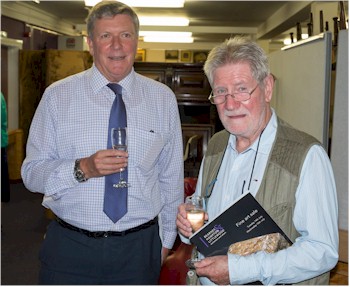 James Browne and Paul Hellier at the Private View held at the West Country Saleroom Complex in Exeter.