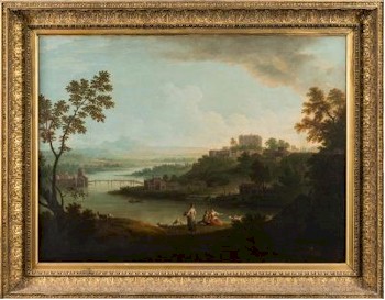 Gabriele Ricciardelli (fl 1745-1777) - An extensive Italianate river landscape (FS29/360), estimated at £15,000-£20,000.