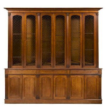 An early Victorian Oak Library Bookcase (FS30/881) is included amongst the Victorian furniture on offer.