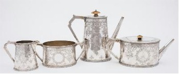 There is also a Victorian Silver Four-piece Tea and Coffee Service (FS30/70) included in the Silver Auction within the Fine Sale.