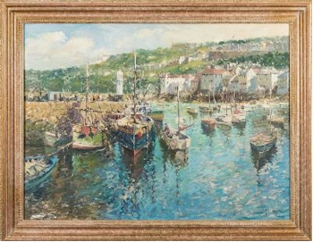 There is also an oil on board of Fishing Boats at Smeeton's Pier, St Ives (FS33/474) by artist John Ambrose (1874-1955).