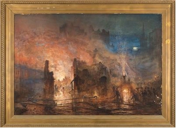 Andrew MacCallum (1821-1902): Fire at Clerkenwell (FS37/643) exceeded all expectations selling for £5,800.