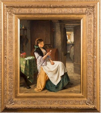 Haynes King (1831-1904): Love Letter (FS37/609) sold for £4,800.
