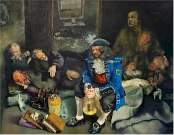 Robert O Lenkiewicz (1941-2002) - The Masterpiece; Plymouth Mourning Over Its Unfortunates, 1974 (SF21/44)