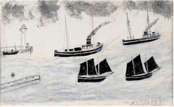 Harbour Appoaches by Alfred Wallis (1855-1942) (FS9/430), which realised £22,000 in 2011.