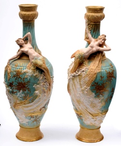 Eduard Stellmacher Amphora vases.