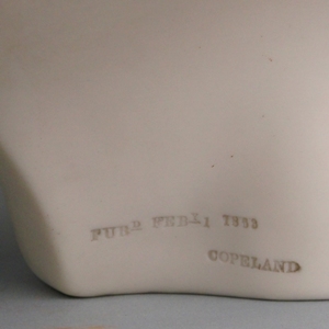 Copeland's mark and date on the parian.