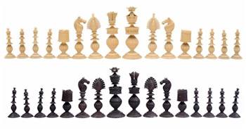 A Vizagapatum chess set (FS18/725).