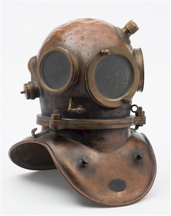A diving helment from the Tony and Yvonne Pardoe Collection, which will be auctioned
        in June 2016. We have exploited the Internet and social media to generate considerable
        interest in this niche collection some six months before it is due to be sold.