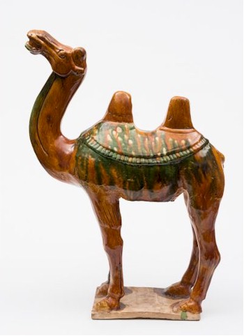 A sancai glazed Tang Dynasty camel.