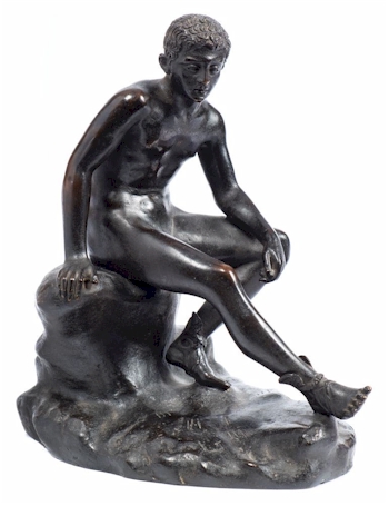 A bronze figure of Mercury (FS38/821).