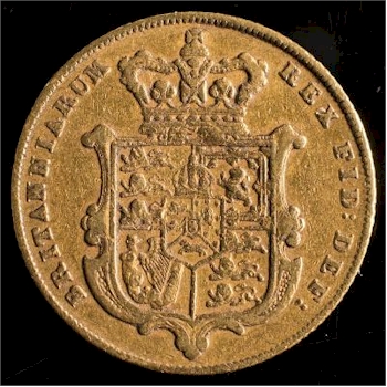 A George IV 1825 Sovereign (SC30/563) that was part of a box of 'old coins' that
        recently realised over £14,000 for their owner.