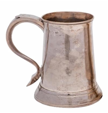 A George III Silver Mug by makers William and James Priest of London in 1767.