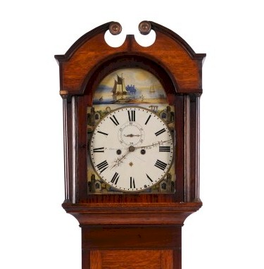 Clock Face of a Sherwood Long Case Clock
