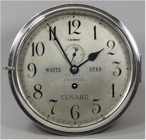 A White Star Line Bulkhead Clock
