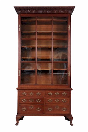 A mid 18th Century mahogany Pepys bookcase. Sold for £20,000 (FS15/806).