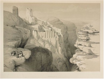 A lythographic print after drawings by David Roberts