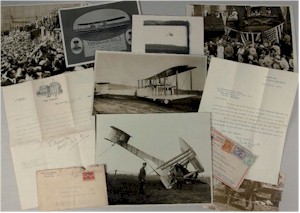 Memorabilia relating to the first Transatlantic flight in 1919.