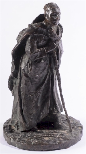 A rare bronze study of a woman (FS16/616) by Jules Bastien Lepage (1848–1884). Estimate:
        £15,000-£20,000.