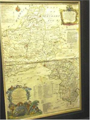 A map of Oxfordshire by Thomas Kitchen fetched £90 in the prints and maps section of the auction.