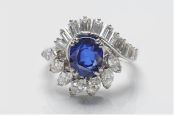 Boucheron. A Sapphire and Diamond Cluster Ring (FS19/168) offered in our Two Day Fine Art Sale starting on 3rd July 2013 at our salerooms in Exeter, Devon.