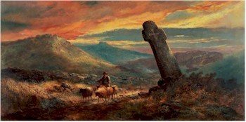 The Cross at Chagford painted by William Widgery (1826-1893). Copyright © 2013
        Royal Albert Memorial Museum & Art Gallery, Exeter City Council.