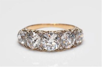 The Diamond Five Stone Ring (FS20/280) was sold at our new South West of England Centre of Auction Excellence in Exeter for a 
       pleasing £6,600.