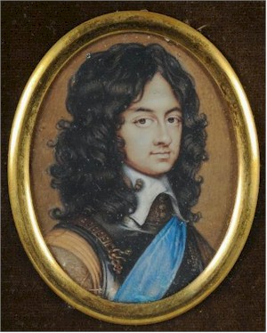 A miniature of Charles II as HRH Prince of Wales by David des Granges (1611-c1675) after Adriaan Hanneman (FS21/321) is expected to 
        realise between £2,000 and £3,000.