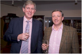 Felix Medland of Ford Simey and Tony Noon of Noon Roberts at the Winter 2014 Fine Sale private view.