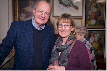 Brian and Christine Mackness at the preview for the forthcoming Bearnes Hampton & Littlewood Winter 2014 Fine Art Sale.