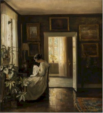 Another highlight of the picture auction is this oil on canvas (FS22/417) by Carl Wilhelm Holsoe (1863-1935), which is inviting bids of between £15,000 and £20,000.