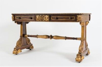 This Regency Rosewood and Carved Giltwood Library Table (FS22/920) is inviting bids of between £5,000 and £7,000.