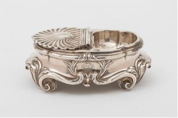 A French 18th Century silver rococo double salt (FS22/96) has attracted considerable interest already from overseas buyers and is expected to fetch £500-£700.