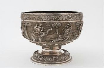 The silver auction includes an impressive silver Indian pedestal bowl (FS22/101), which has excited Indian collectors. The lot
        is expected to sell in excess of £1,000.
