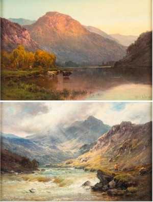 Two pictures entitled 'Invergarry' and 'Duncraggan' (FS22/418) by Alfred de Breanski 
        (Senior) (1852–1928) exceeded all expectations to realise £16,000.