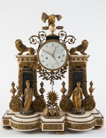 There was fierce competition from internet and telephone bidders for this French Louis XVI mantel clock (FS22/813), which finally succumbed for £15,000.