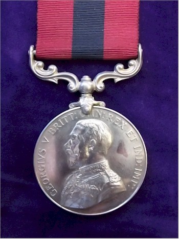 The George V Distinguished Conduct Medal awarded to 2589 Private a Tabbet of 3rd
        Batallion, The Royal Fusiliers, which carries a pre-sale estimate of £500-£700.