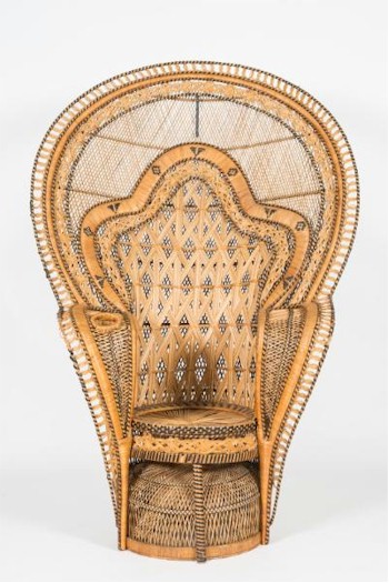 A 1960s cane peacock chair (FS23/778) is expected to sell for £200-£300.