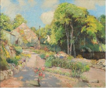 My Studio Garden (FS23/246) by Samuel John Lamorna Birch (1880-1969) was sold for £3,000.
