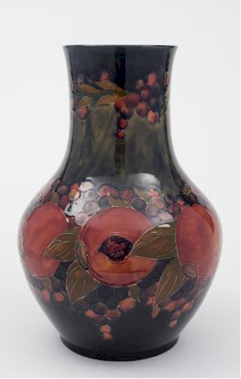 The ceramics auction includes a Moorcroft pottery vase (FS25/528) that carries a pre-sale estimate of £1,000 and £1,200.