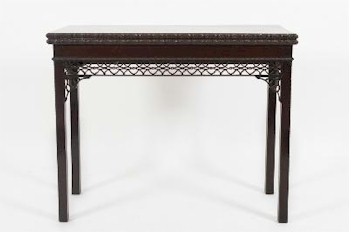 Amongst the period furniture on offer is this George III mahogany tea table in the
        Chippendale taste (FS24/785) carries a pre-sale estimate of £1,200-£1,500.