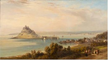 Mounts Bay and Saint Michael's Mount (FS24/296) painted by Thomas Pentreath (1806-1869) was hotly persued by buyers keen on acquiring this West Country painting, which ultimately
        succombed to a winning bid of £5,300.