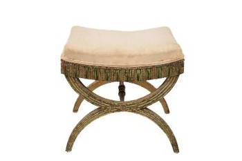This Regency later white and greed painted X frame stool (FS25/791) is expected to realise £2,000-£3,000 at auction.