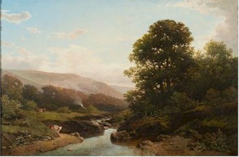 On the Tavy with Fisherman and Cattle (FS25/384) by Plymouth artist William Williams (1808-1895) provides local interest to the Fine Sale.